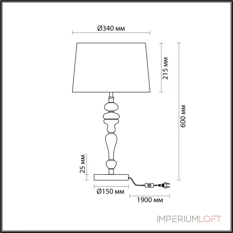 Настольная лампа Odeon Light CLASSIC ODL24 305 5040/1T E27 1*60W HOMI Бежевый