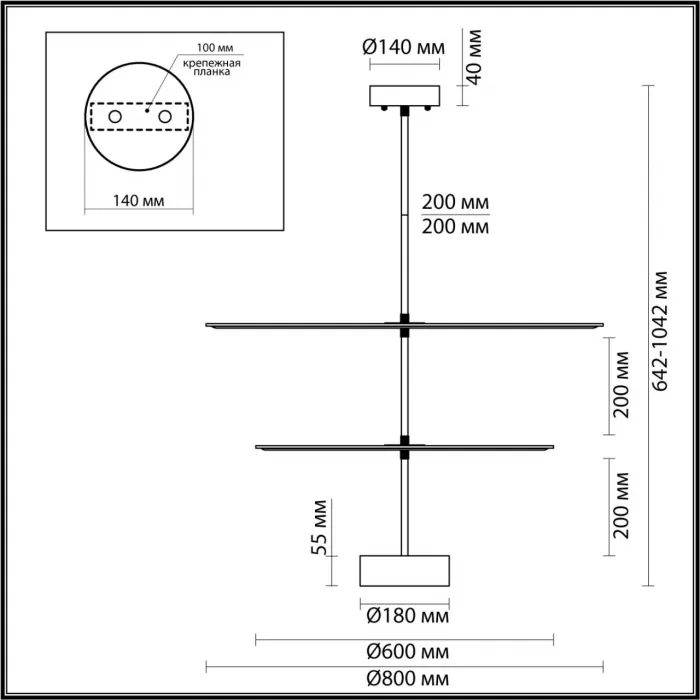 Потолочный светильник Odeon Light L-vision 8003/A от ImperiumLoft