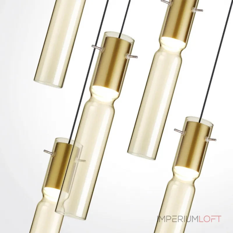 Подвесная люстра Odeon Light PENDANT ODL24 325 5058/25LA LED 5*5W 3000K SCROW Жёлтый