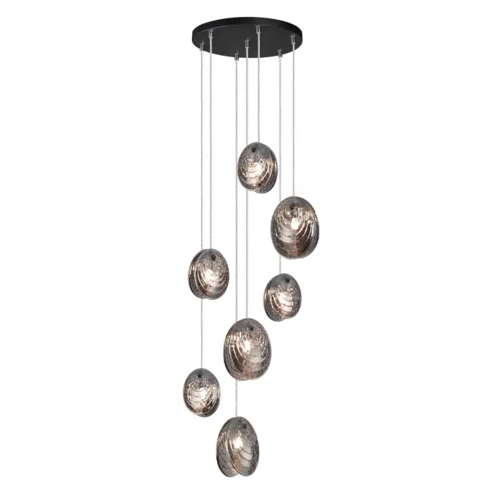 Люстра Odeon Light MODERN ODL24 295 5038/7 G9 7*40W MUSSELS Чёрный от ImperiumLoft
