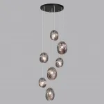 Люстра Odeon Light MODERN ODL24 295 5038/7 G9 7*40W MUSSELS Чёрный от ImperiumLoft
