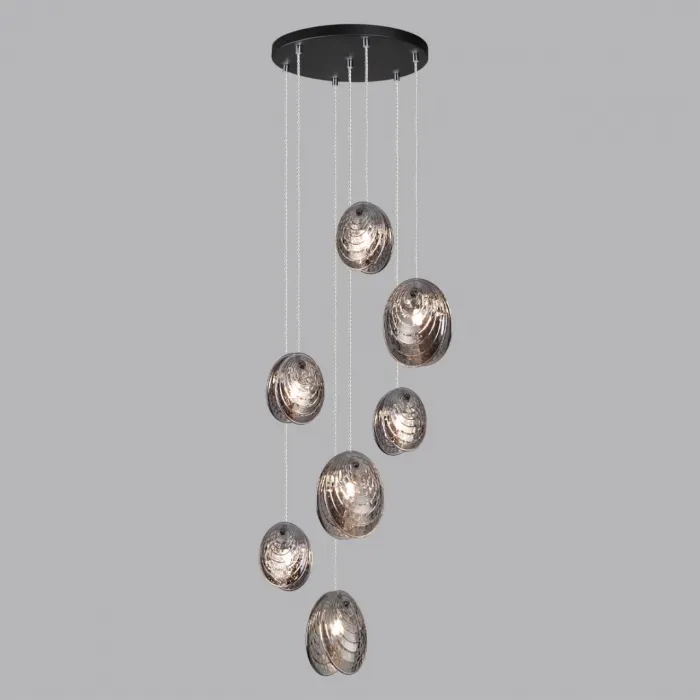 Люстра Odeon Light MODERN ODL24 295 5038/7 G9 7*40W MUSSELS Чёрный от ImperiumLoft