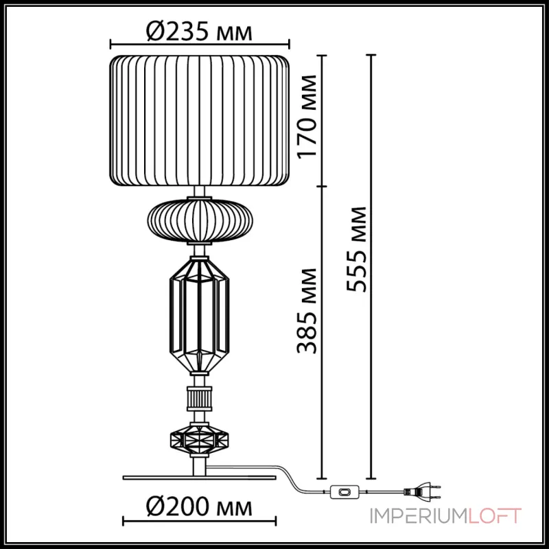 Настольная лампа Odeon Light Terra 5414/2TA Настольная лампа Odeon Light Terra 5414/2TA