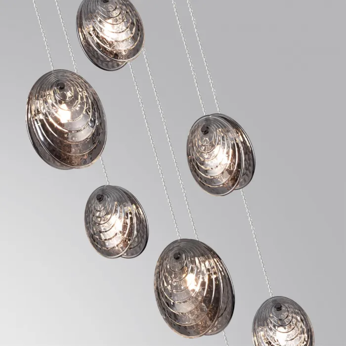 Люстра Odeon Light MODERN ODL24 295 5038/7 G9 7*40W MUSSELS Чёрный от ImperiumLoft