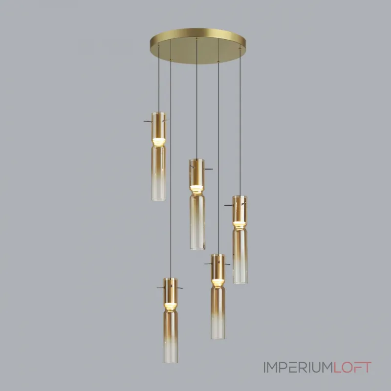 Подвесная люстра Odeon Light PENDANT ODL24 325 5058/25LA LED 5*5W 3000K SCROW Жёлтый