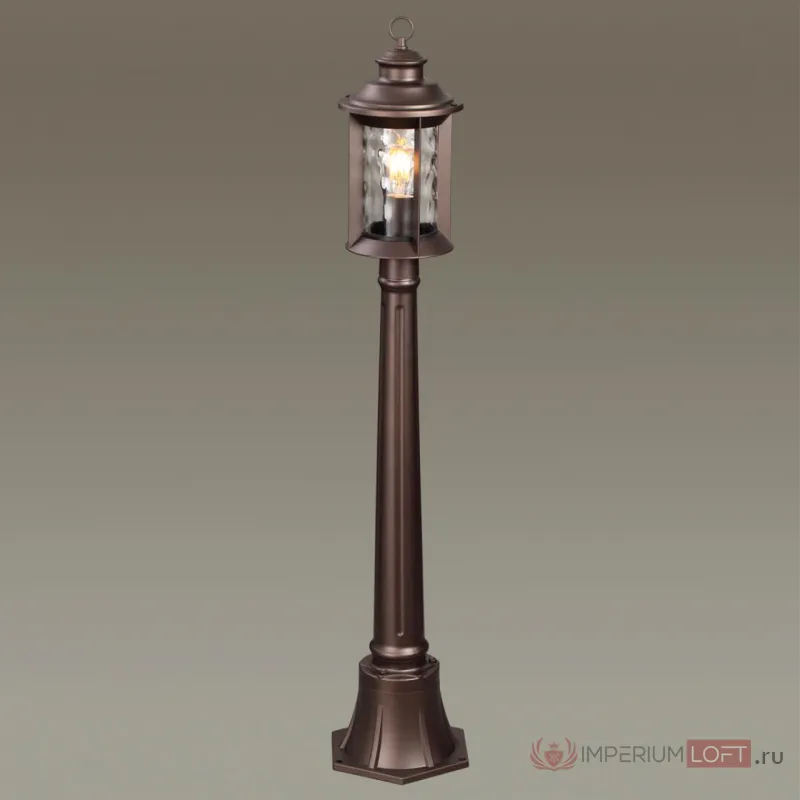 Ландшафтный светильник 107см E27 1*60W IP44 MAVRET 4961/1F NATURE ODL22 637 Коричневый от ImperiumLoft