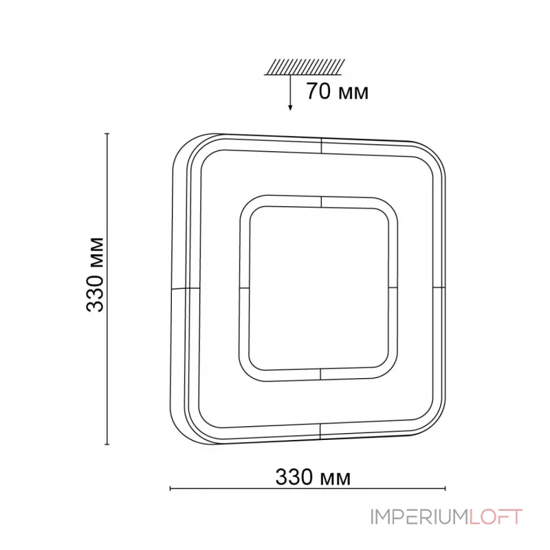 Потолочный светильник Sonex Arti 3047/CL  Потолочный светильник Sonex Arti 3047/CL