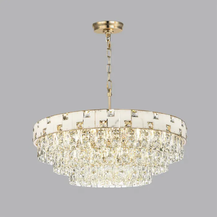 Люстра Odeon Light HALL ODL24 49 5076/21 E14 21*40W CHESSI Белый от ImperiumLoft