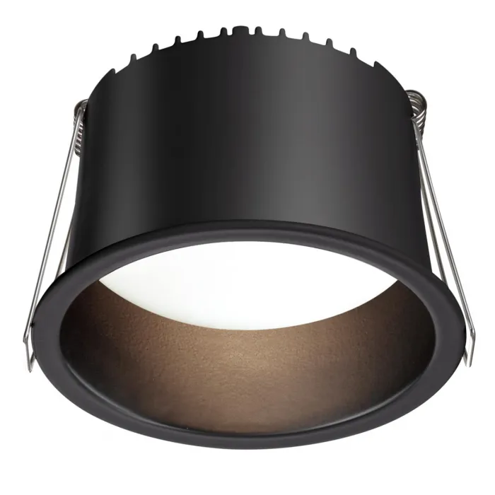 Светильник встраиваемый светодиодный Novotech SPOT NT23 282 359237 IP20 LED 12W 220V 840Лм 3000К TRAN Чёрный от ImperiumLoft