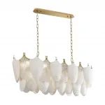 Подвесная люстра Odeon Light HALL ODL24 517 5051/14 E14 14*40W PORCELA Белый, Прозрачный