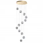 Люстра каскадная LED 60W 4000K 2800Лм JEMSTONE 5085/60L L-VISION ODL25 Золотой от ImperiumLoft