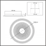Потолочный светильник Сонекс Mitra led 80вт ø480 8191/9C от ImperiumLoft