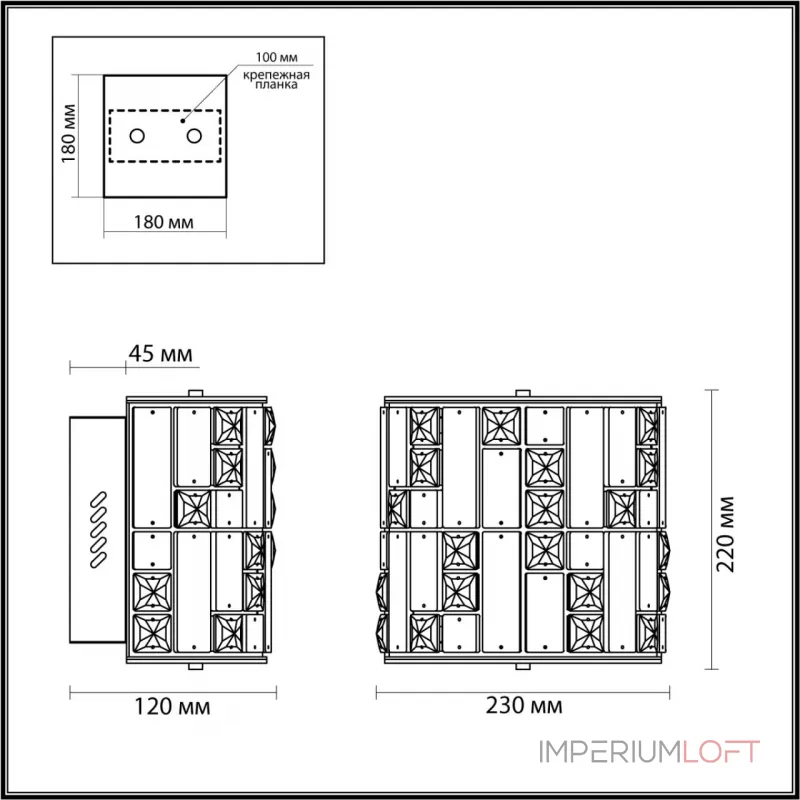 Настенный светильник Odeon Light HALL ODL24 495 5072/28WLLED 15W 3700K CROSSA Белый
