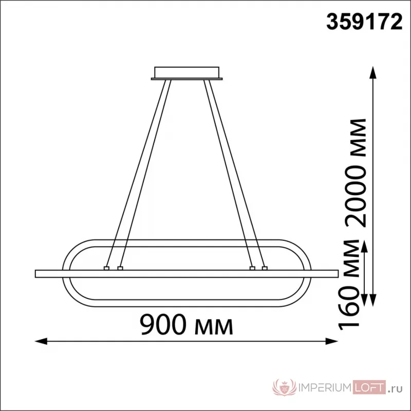 Светильник подвесной диммируемый, с пультом ДУ Novotech OVER NT23 159 359172 IP20 LED 4000К 116W 220V ONDO Белый от ImperiumLoft