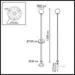 Ландшафтный светильник Odeon light Nature 7120/3GLC