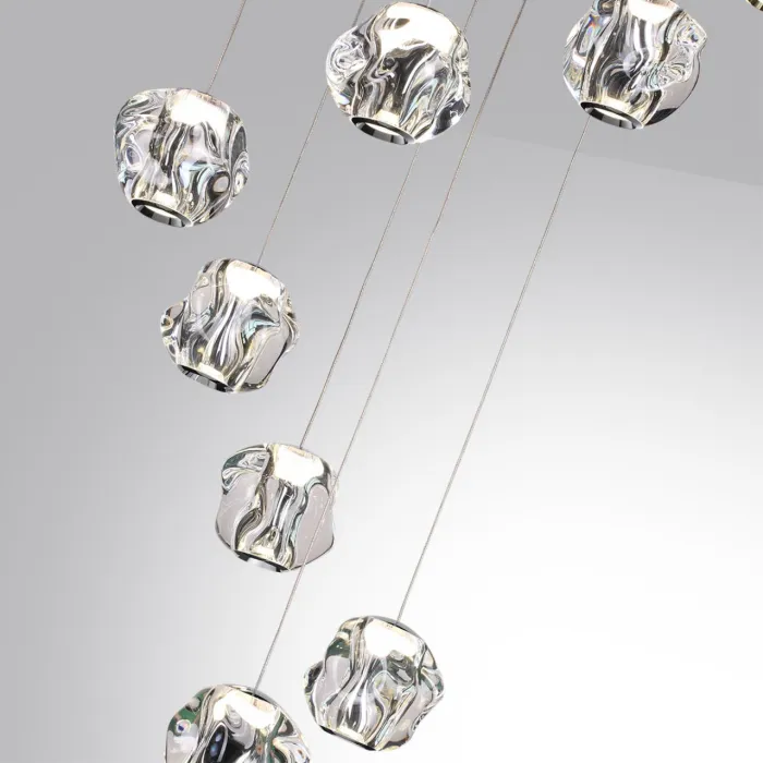 Люстра каскадная LED 60W 4000K 3000Лм JEMSTONE 5084/60L L-VISION ODL25 Хром от ImperiumLoft
