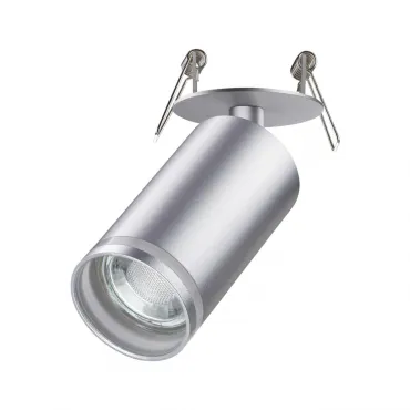Cветильник встраиваемый IP20 GU10 9W 220V ULAR 370883 SPOT NT22 311 Серебряный