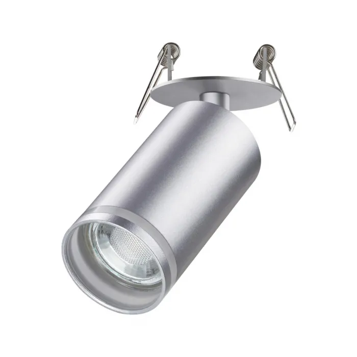 Cветильник встраиваемый IP20 GU10 9W 220V ULAR 370883 SPOT NT22 311 Серебряный от ImperiumLoft