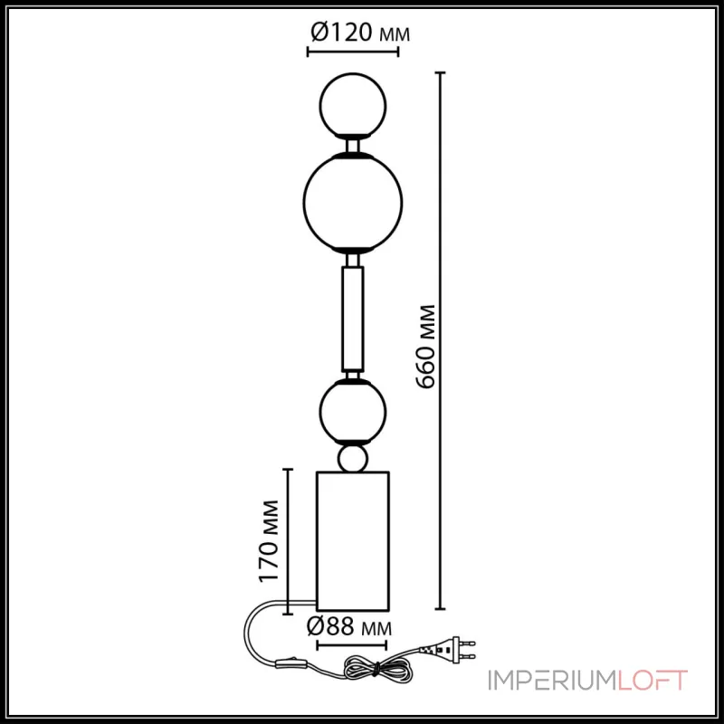 Настольная лампа Odeon Light Callisto 5457/4TL