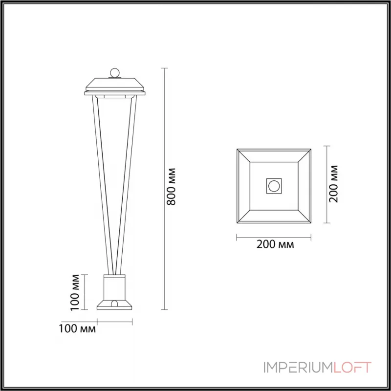 Уличный светильник Odeon Light Nature 7718/52L