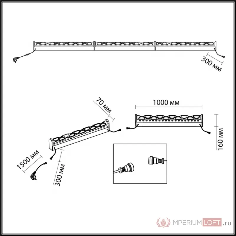 Напольный светильник Odeon Light Hightech 8002/1A от ImperiumLoft