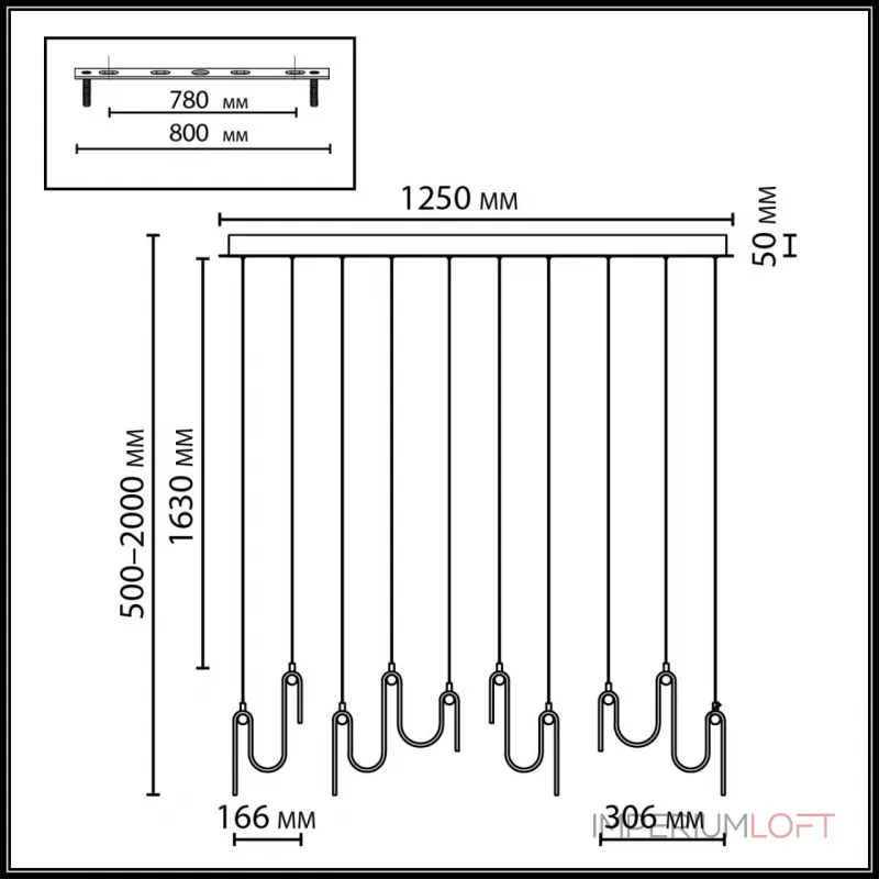Подвесной светильник Odeon light L-vision 5105/52L