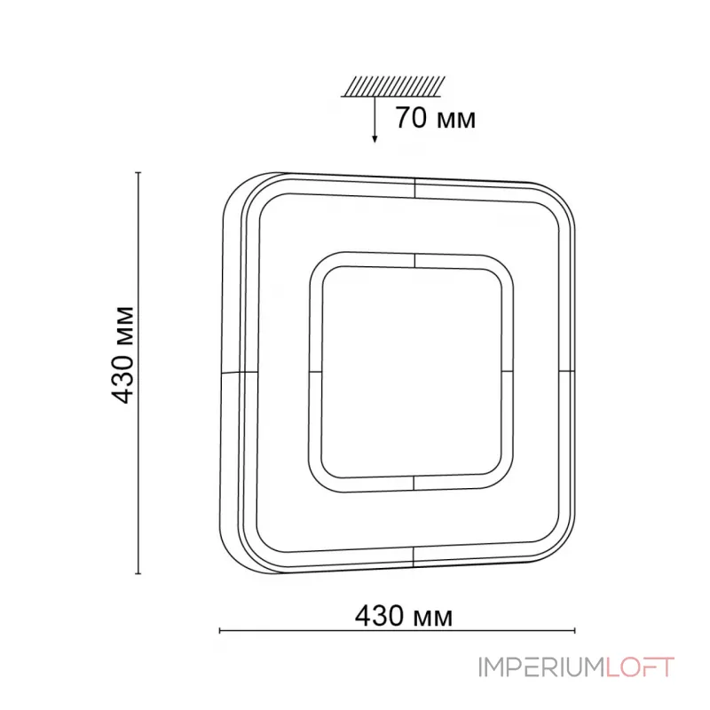 Потолочный светильник Sonex Arti 3047/DL  Потолочный светильник Sonex Arti 3047/DL