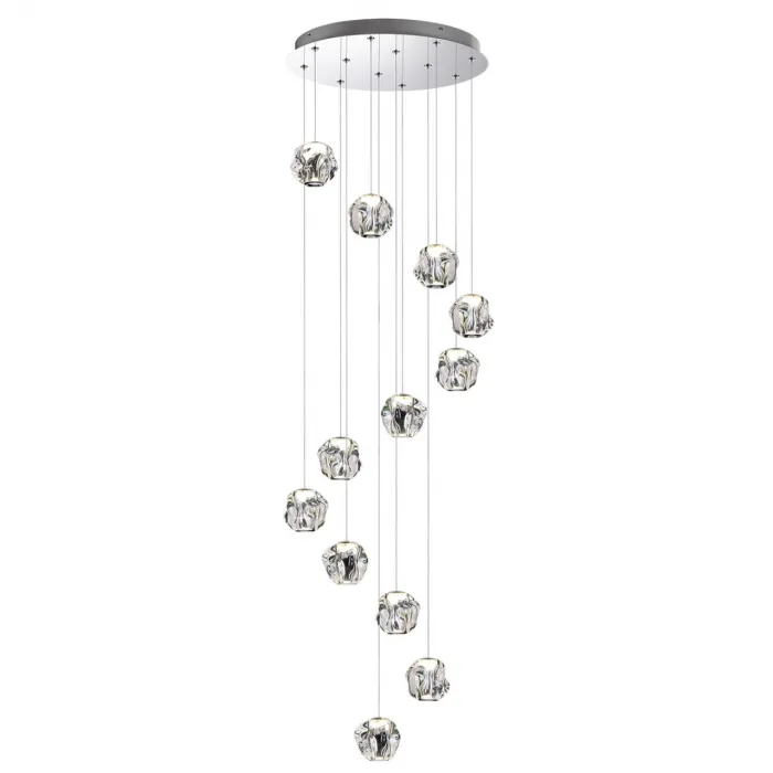 Люстра каскадная LED 60W 4000K 3000Лм JEMSTONE 5084/60L L-VISION ODL25 Хром от ImperiumLoft