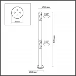Уличный светильник Odeon Light Nature 7771/56L