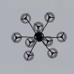 Люстра на штанге Lumion Moderni 6570/9C Люстра на штанге Lumion Moderni 6570/9C