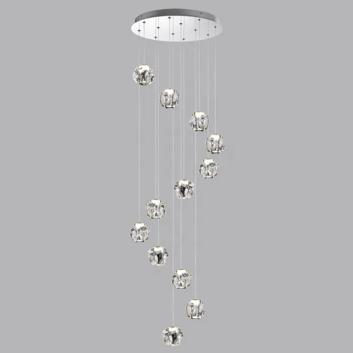 Люстра каскадная LED 60W 4000K 3000Лм JEMSTONE 5084/60L L-VISION ODL25 Хром от ImperiumLoft