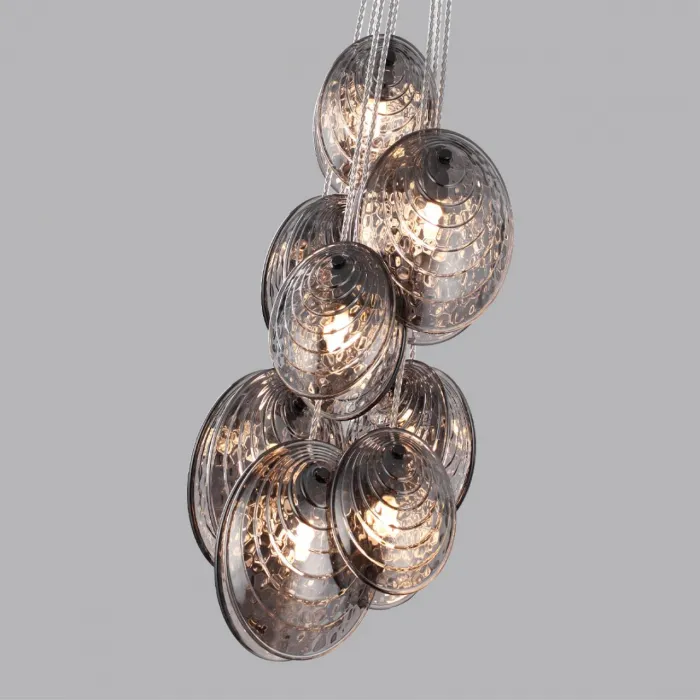 Люстра Odeon Light MODERN ODL24 295 5038/8 G9 8*40W MUSSELS Чёрный от ImperiumLoft