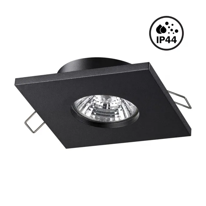 Светильник встраиваемый влагозащищенный IP44 GU10 50W 220V AQUA 370805 SPOT NT22 329 Черный от ImperiumLoft