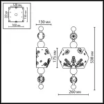 Настенный светильник Odeon Light Karelia 5444/1WA