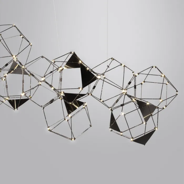 Люстра LED 64W 4000K 3800Лм TRELLIS 5087/64L L-VISION ODL25 Черный от ImperiumLoft