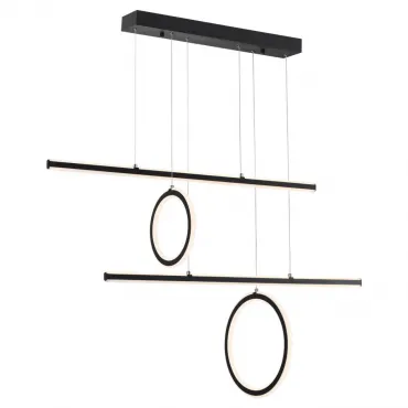 Светильник подвесной диммируемый, с пультом ДУ Novotech OVER NT23 164 359183 IP20 LED 4000К 116W 220V ONDO Чёрный от ImperiumLoft