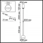 Подвесной светильник Odeon light Hightech 7150/10L
