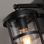 Ландшафтный настенный светильник E27 1*60W IP44 MAGUS 4964/1W NATURE ODL22 641 Черный