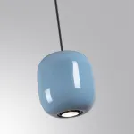 Подвесной светильник Odeon Light PENDANT ODL24 311 5053/1B GU10 LED 4W OVALI Синий
