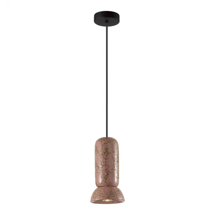 Подвесной светильник Odeon Light PENDANT ODL24 315 5054/1C GU10 LED 4W KERAMA Розовый от ImperiumLoft