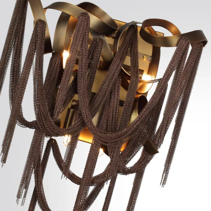 Настенный светильник Odeon Light HALL ODL24 397 5066/4W G9 4*40W CHAINY Коричневый от ImperiumLoft