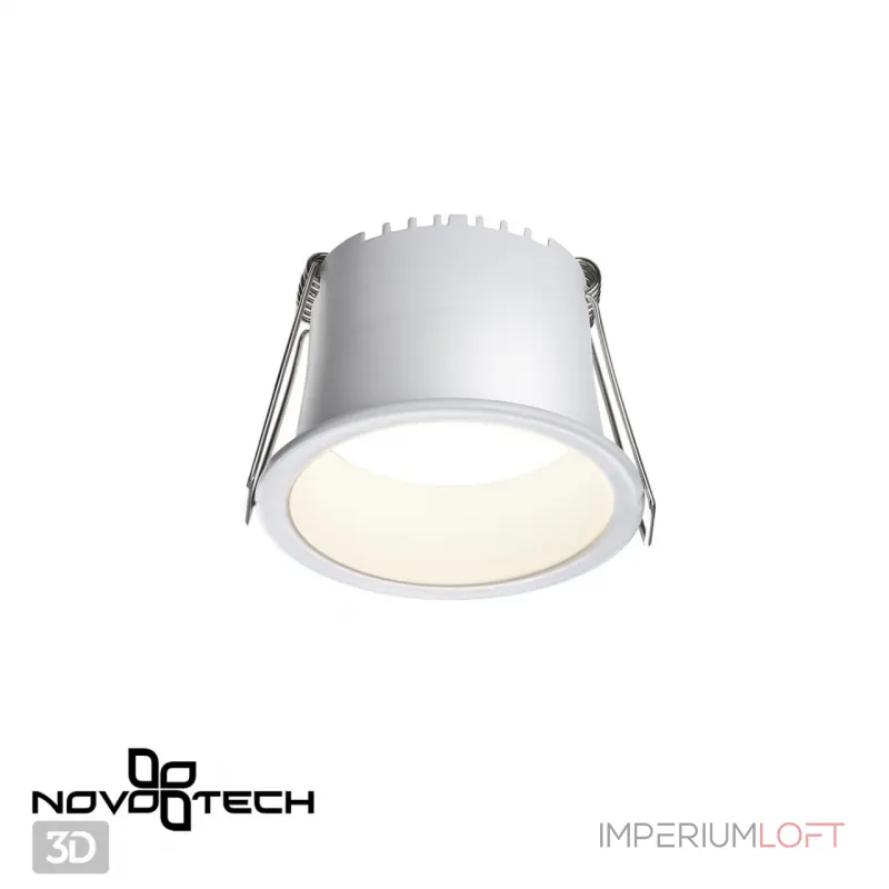 Светильник встраиваемый светодиодный IP20 LED 4000К 6W 220V TRAN 358897 SPOT NT22 283 Белый