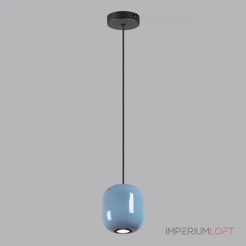 Подвесной светильник Odeon Light PENDANT ODL24 311 5053/1B GU10 LED 4W OVALI Синий