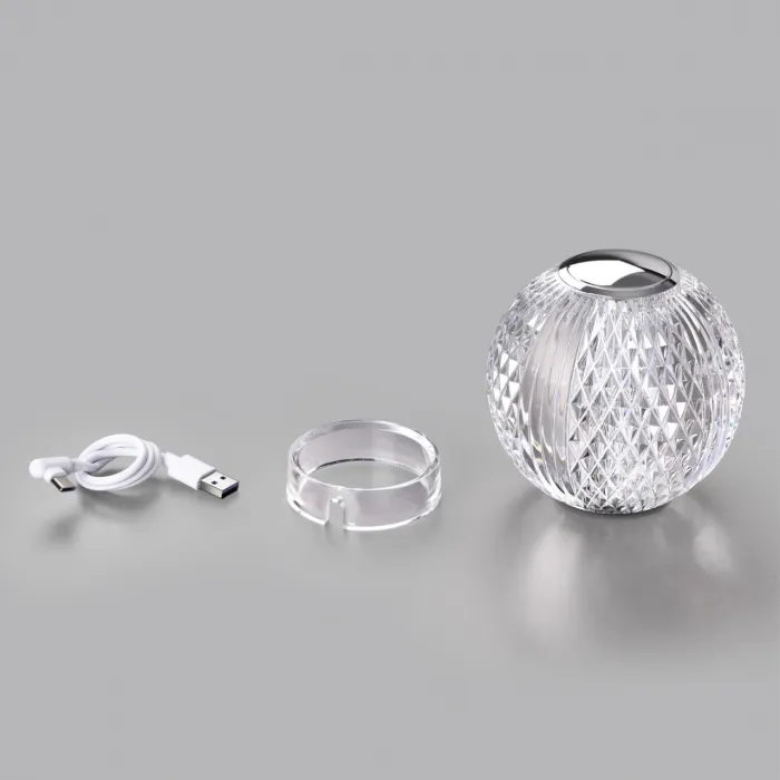 Настольная лампа Odeon Light L-VISION ODL24 459 5007/2TL LED 2W 4000K 200лм CRYSTAL Прозрачный от ImperiumLoft