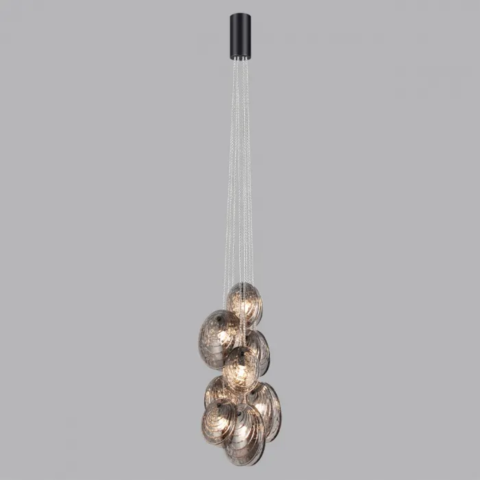 Люстра Odeon Light MODERN ODL24 295 5038/8 G9 8*40W MUSSELS Чёрный от ImperiumLoft