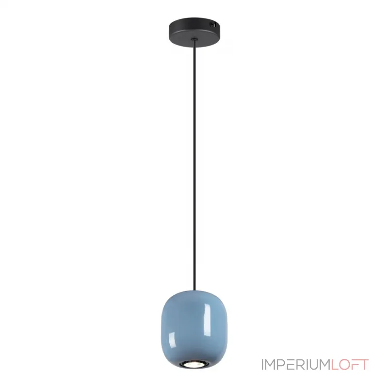 Подвесной светильник Odeon Light PENDANT ODL24 311 5053/1B GU10 LED 4W OVALI Синий