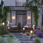 Уличный наземный светильник Odeon light Nature 5434/4FB