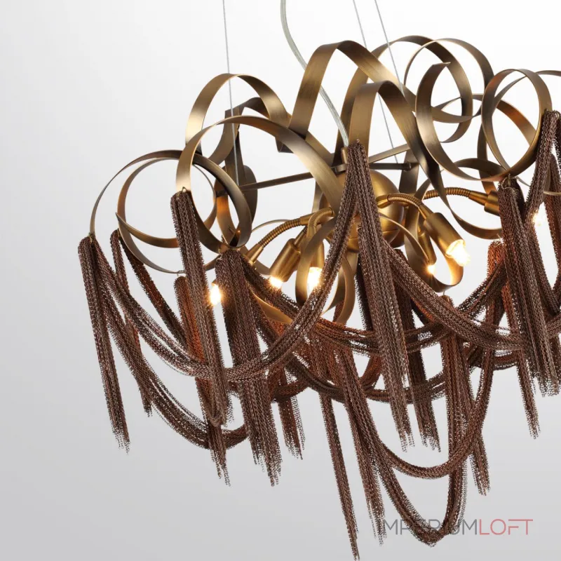Подвесная люстра Odeon Light HALL ODL24 397 5066/6 G9 6*40W CHAINY 