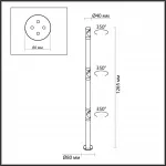 Уличный светильник Odeon Light Nature 7772/56L