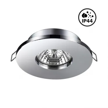 Светильник встраиваемый влагозащищенный IP44 GU10 50W 220V AQUA 370802 SPOT NT22 328 Хром